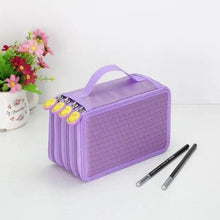 将图片加载到图库查看器，Unique Purple Cute Big 36/48/72 Holes Stationery Students Pencil Case High Quality Large Capacity Pencil Box
