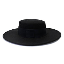 Load image into Gallery viewer, Unique Style Fedora Hats For Women Retro New Trendy Wide Brim Cap For Summer Party Women's Hat Big Fedora Hat Luxury Wedding Hats Flat Top Hat
