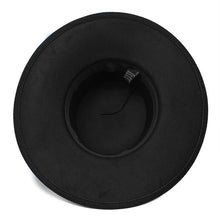 Load image into Gallery viewer, Unique Style Fedora Hats For Women Retro New Trendy Wide Brim Cap For Summer Party Women's Hat Big Fedora Hat Luxury Wedding Hats Flat Top Hat
