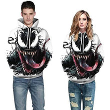 Load image into Gallery viewer, Unisex 3D Pattern Venom Printed Hoodies
