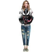 Load image into Gallery viewer, Unisex 3D Pattern Venom Printed Hoodies
