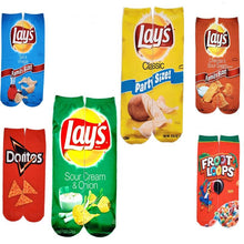 Load image into Gallery viewer, Unisex 3D Print Funny Art Socks Cotton for Lovers with Painting and Snacks Funny Socks Long Kawaii Cute and Cool Gifts for Men And Women
