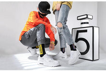 将图片加载到图库查看器，Unisex Air Cushion Sneakers Men's Colorful Casual  Fashion Jogging Sneakers Outdoor Sports Sneakers Lace Up Unisex Walk Women's Air Athletic Running Sneakers
