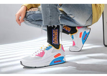 将图片加载到图库查看器，Unisex Air Cushion Sneakers Men's Colorful Casual  Fashion Jogging Sneakers Outdoor Sports Sneakers Lace Up Unisex Walk Women's Air Athletic Running Sneakers
