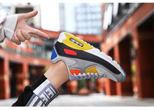 将图片加载到图库查看器，Unisex Air Cushion Sneakers Men's Colorful Casual  Fashion Jogging Sneakers Outdoor Sports Sneakers Lace Up Unisex Walk Women's Air Athletic Running Sneakers
