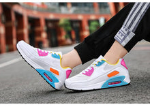 将图片加载到图库查看器，Unisex Air Cushion Sneakers Men's Colorful Casual  Fashion Jogging Sneakers Outdoor Sports Sneakers Lace Up Unisex Walk Women's Air Athletic Running Sneakers
