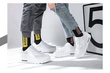 将图片加载到图库查看器，Unisex Air Cushion Sneakers Men's Colorful Casual  Fashion Jogging Sneakers Outdoor Sports Sneakers Lace Up Unisex Walk Women's Air Athletic Running Sneakers
