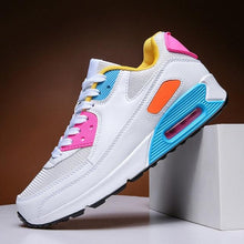将图片加载到图库查看器，Unisex Air Cushion Sneakers Men's Colorful Casual  Fashion Jogging Sneakers Outdoor Sports Sneakers Lace Up Unisex Walk Women's Air Athletic Running Sneakers

