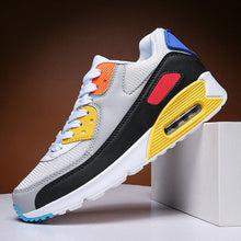 将图片加载到图库查看器，Unisex Air Cushion Sneakers Men's Colorful Casual  Fashion Jogging Sneakers Outdoor Sports Sneakers Lace Up Unisex Walk Women's Air Athletic Running Sneakers
