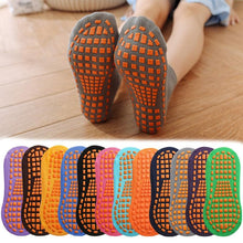 Load image into Gallery viewer, Unisex Anti-Slip Sock Trampoline Sock Cotton Breathable Short Socks Elasticity Yoga Pilates Hospital Socks Cushioned Sole Grip Socks for Kids And Adults
