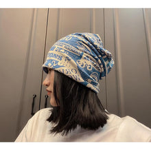 将图片加载到图库查看器，Unisex Beanie Hats Autumn Comfortable Cotton Hat  Men Retro Knitted Hat Women Balaclava Sports Kerchief Bobble Hat  Spring Knit Slouchy Lightweight Knit Hat Slouch Cap Casual Box Skellies Beanies Thin Bonnet Cap Autumn Casual Beanies Hat
