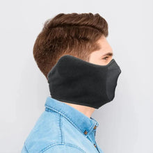 将图片加载到图库查看器，Unisex Breathable Black Half Ski Windproof Sport Mask Face Cover Ear Warmer For Winter Weather Men Running Thermal Masks Scarf Snowboard Ski Mask Neck Warmer
