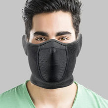 将图片加载到图库查看器，Unisex Breathable Black Half Ski Windproof Sport Mask Face Cover Ear Warmer For Winter Weather Men Running Thermal Masks Scarf Snowboard Ski Mask Neck Warmer
