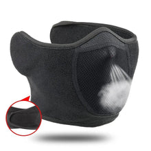 将图片加载到图库查看器，Unisex Breathable Black Half Ski Windproof Sport Mask Face Cover Ear Warmer For Winter Weather Men Running Thermal Masks Scarf Snowboard Ski Mask Neck Warmer
