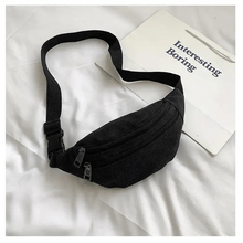 Load image into Gallery viewer, Unisex Casual Canvas Waist Bag Functional Comfortable Waist Bag Classic Waterproof Cross Body Traveling Bag
