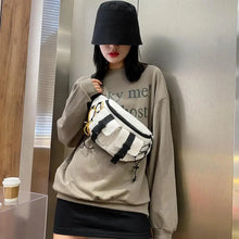 Load image into Gallery viewer, Unisex Casual Stylish Zipper Fanny Black Waist Bag Comfortable Travel Cross Body Bag Large Capacity Bags

