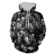 Load image into Gallery viewer, Unisex Characters Skull 3D Printed Hoodies

