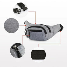 Load image into Gallery viewer, Unisex Classic Design Sports Fanny Pack Stylish Waist Bag Large Capacity Outdoor Travel Waist Bag
