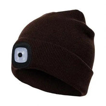 Load image into Gallery viewer, Unisex Fashion LED Light Knitted Hat For Men Women Trendy Elastic Beanie Cap Headlamp Winter Knit Lighted Headlight Headlamp Cap
