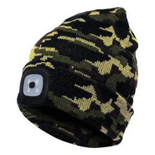 Load image into Gallery viewer, Unisex Fashion LED Light Knitted Hat For Men Women Trendy Elastic Beanie Cap Headlamp Winter Knit Lighted Headlight Headlamp Cap
