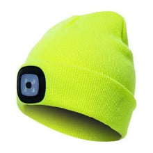 Load image into Gallery viewer, Unisex Fashion LED Light Knitted Hat For Men Women Trendy Elastic Beanie Cap Headlamp Winter Knit Lighted Headlight Headlamp Cap
