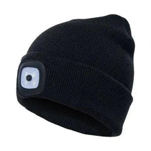 Load image into Gallery viewer, Unisex Fashion LED Light Knitted Hat For Men Women Trendy Elastic Beanie Cap Headlamp Winter Knit Lighted Headlight Headlamp Cap
