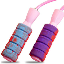 将图片加载到图库查看器，Unisex Fitness  Jump Ropes With Counter Sports Fitness Adjustable Fast Speed Counting Jump Skip Rope Wire Calories Counting Cordless Rope Skipping For Adult Boys Girls
