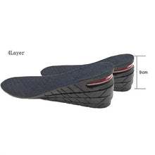 将图片加载到图库查看器，Unisex Height Increase Air Cushion 3-9cm Height Adjustable Cut Shoe Heel Insert Makes You Taller Foot Shoes Support
