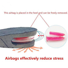 将图片加载到图库查看器，Unisex Height Increase Air Cushion 3-9cm Height Adjustable Cut Shoe Heel Insert Makes You Taller Foot Shoes Support
