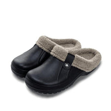 将图片加载到图库查看器，Unisex Home Shoes Winter Clogs Indoor Plush Warm Slippers Sandals For Women New Fashion Footwear Soft Slides Cozy Indoor Outdoor Knit Slipper Clog With Plush Warm Fur Lining Slippers For Women
