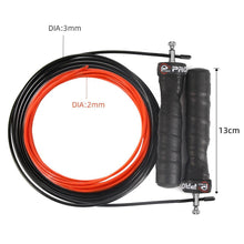 将图片加载到图库查看器，Unisex Jump Rope Speed Weighted Jump Ropes Adjustable Wire Skipping Rope Cable Ball Bearings Regular Rope With Extra Speed Cable Ball Bearings Anti-Slip Handle For Double Unders Outdoor Workout
