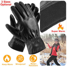 将图片加载到图库查看器，Unisex Leather Winter Warm Gloves
