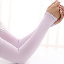 将图片加载到图库查看器，Unisex One Size Compression Cooling Sleeves UV Sun Protection Cooling Arm Sleeves With Thumb Hole Compression Sports Tattoo Cover Up Sleeve For Sports Long Arm Cover Anti-Slip Warmers Outdoor Sports Sunblock Cover
