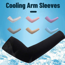 将图片加载到图库查看器，Unisex One Size Compression Cooling Sleeves UV Sun Protection Cooling Arm Sleeves With Thumb Hole Compression Sports Tattoo Cover Up Sleeve For Sports Long Arm Cover Anti-Slip Warmers Outdoor Sports Sunblock Cover
