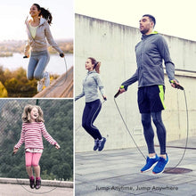 将图片加载到图库查看器，Unisex Professional Jumping Speed Men And Women Gym Pvc Skipping Rope Adjustable Fitness PVC Skipping Rope For Speed Training Cardio Home Workout Exercise Fitness
