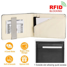将图片加载到图库查看器，Unisex PU Leather Wallet RFID Blocking
