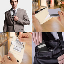 将图片加载到图库查看器，Unisex PU Leather Wallet RFID Blocking
