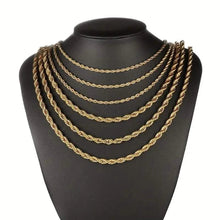 Load image into Gallery viewer, European Classic Twist Necklace Rope Chain
