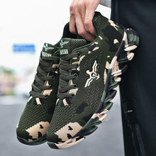 Load image into Gallery viewer, Unisex Running Sport Outdoor Sneakers Breathable Women Camouflage Green Walking Jogging Sneakers Fashion Lightweight Running Casual Sneakers For Workout
