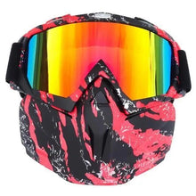 Load image into Gallery viewer, Unisex Snowboard Glasses Snowmobile Skiing Goggles For Men Women Windproof Sunglasses With Detachable Mask
