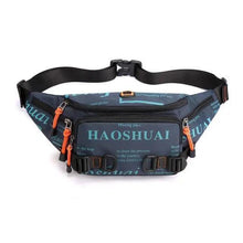 Load image into Gallery viewer, Unisex Stylish Multiple Pockets Fanny Pack Men Waist Packs Travel Adjustable Waist Band Outdoor Portable Modern Fanny Bag
