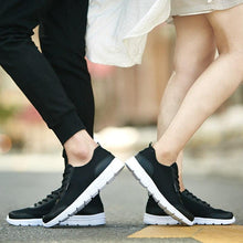 将图片加载到图库查看器，Unisex Summer Sneakers Breathable Casual Shoes Couple Fashion Lace Up Mens Mesh Flats Comfortable Walking Footwear Fashion New Lightweight Casual  Sneakers

