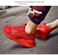 Load image into Gallery viewer, Unisex White Sneakers Mesh Sports Trainers Running Summer Mens Flat Casual Sport Shoes Casual Sports Tennis Road Sneakers Comfortable Modern Design
