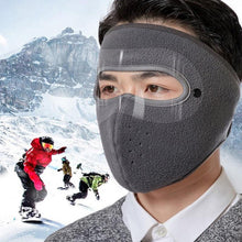 将图片加载到图库查看器，Unisex Winter Warm Mask Face Shield Cycling Caps for Outdoor Fishing Breathable Mask with HD Anti-fog Goggles Fleece Warm Scarf Sport Bandana Scarf Fishing Cycling Hiking Face Cover Neck Balaclava Neck Gaiter Warmer Face Mask
