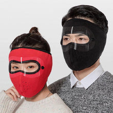 将图片加载到图库查看器，Unisex Winter Warm Mask Face Shield Cycling Caps for Outdoor Fishing Breathable Mask with HD Anti-fog Goggles Fleece Warm Scarf Sport Bandana Scarf Fishing Cycling Hiking Face Cover Neck Balaclava Neck Gaiter Warmer Face Mask
