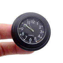 将图片加载到图库查看器，Universal 7/8" Waterproof Chrome Motorcycle Bike Handlebar Mount Quartz Clock Motorcycle Handlebar Clock, Motorcycle Modification Handlebar Mount Waterproof Quartz Clock Watch Accessories Watch Aluminum Luminous Clock Moto Black
