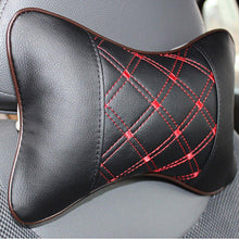 Load image into Gallery viewer, Universal Car Neck Pillows PVC Leather Breathable Mesh Auto Car Neck Rest Headrest Cushion Headrest Pillow Pillow Neck Pillows PU &amp; Cloth Excellent Durability Auto Safety Car Headrest Breathe Seat Head Neck Rest Pillow Universal Fit For All Vehicles
