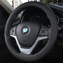 将图片加载到图库查看器，Universal Car Steering Wheel Cover Leather Car steering sleeve Car Accessories Auto Steering-Wheel covers Auto Upholstery Steering Wheel Cover Non-Slip Car Wheel Cover Protector Breathable Microfiber Universal Wheel Cover Wear-resistant Anti-slip Cover
