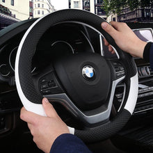 将图片加载到图库查看器，Universal Car Steering Wheel Cover Leather Car steering sleeve Car Accessories Auto Steering-Wheel covers Auto Upholstery Steering Wheel Cover Non-Slip Car Wheel Cover Protector Breathable Microfiber Universal Wheel Cover Wear-resistant Anti-slip Cover

