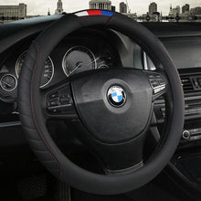 将图片加载到图库查看器，Universal Car Steering Wheel Cover Leather Car steering sleeve Car Accessories Auto Steering-Wheel covers Auto Upholstery Steering Wheel Cover Non-Slip Car Wheel Cover Protector Breathable Microfiber Universal Wheel Cover Wear-resistant Anti-slip Cover
